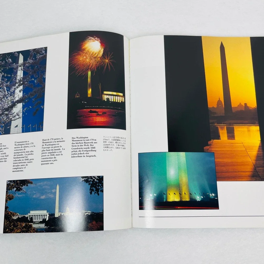Washington DC Americas Capital City Souvenir Photo Book 5 Languages Multilingual